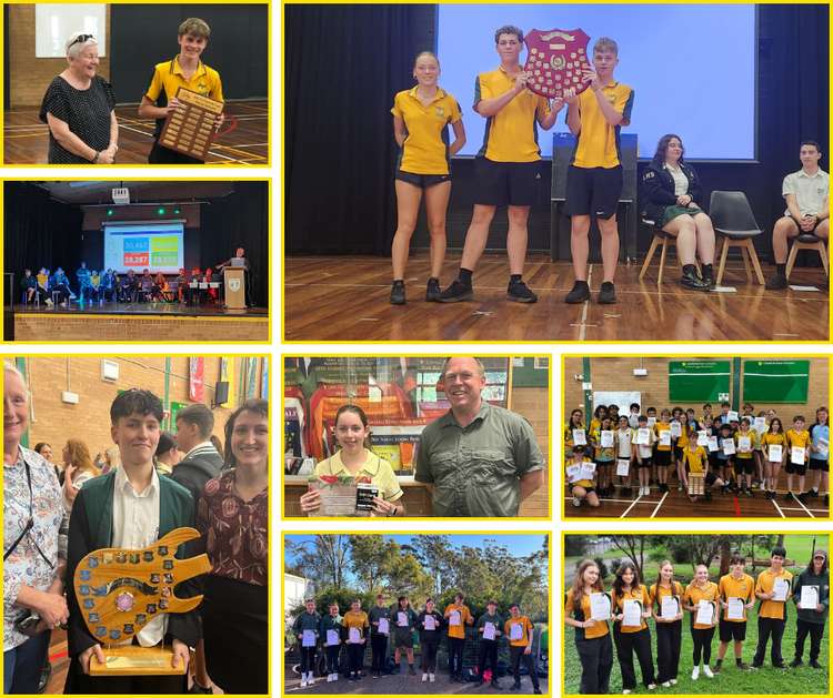 Student success photo collage