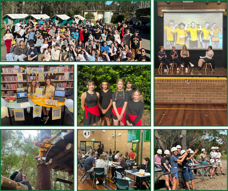Photo collages of school opportunities and activities 1