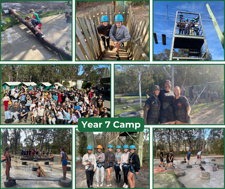 Year 7 Camp - picture collage