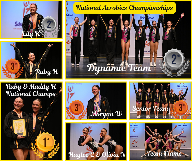 National Aerobics Championships - picture collage