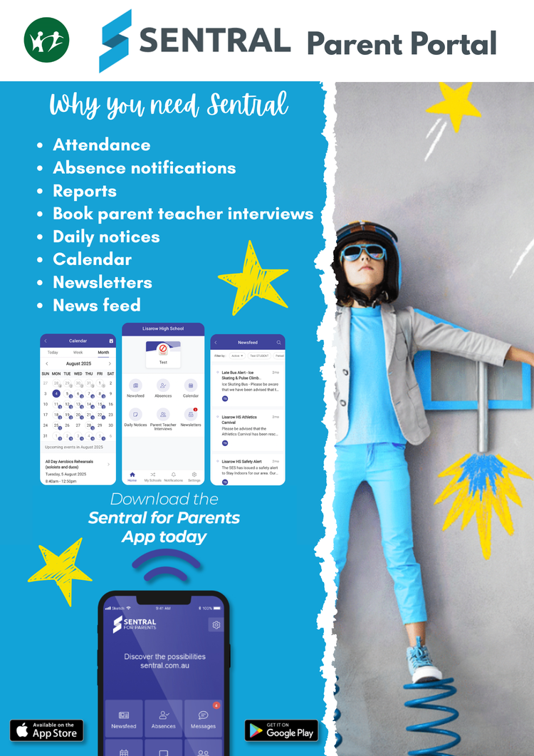 Sentral Parent Portal flyer